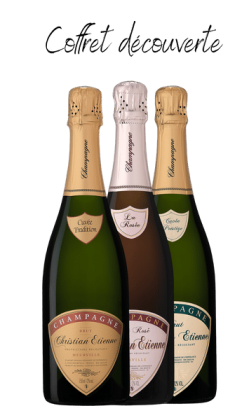 Coffret découverte  6 bles x 75 cl - Champagne Christian Etienne